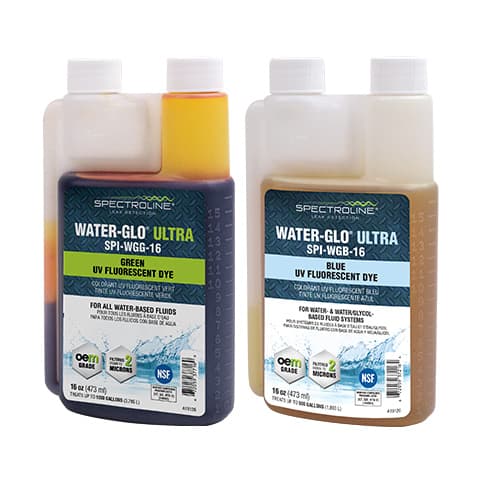 Tinte fluorescente para fugas de agua y refrigerante WATER-GLO Ultra