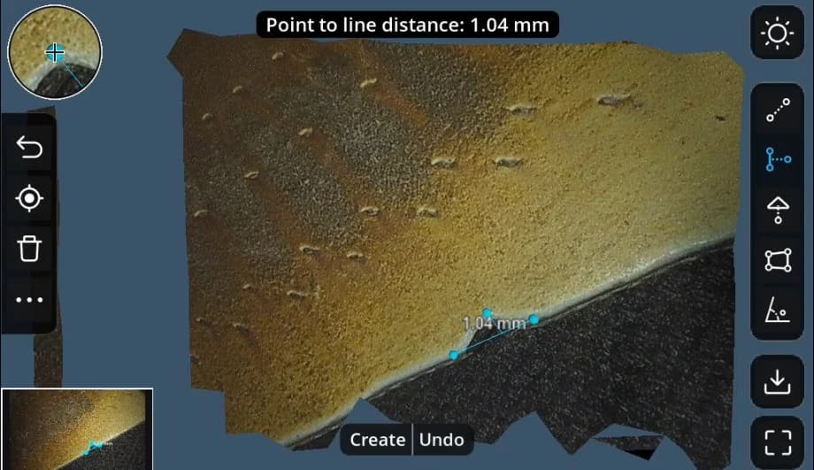 Point-to-line distance